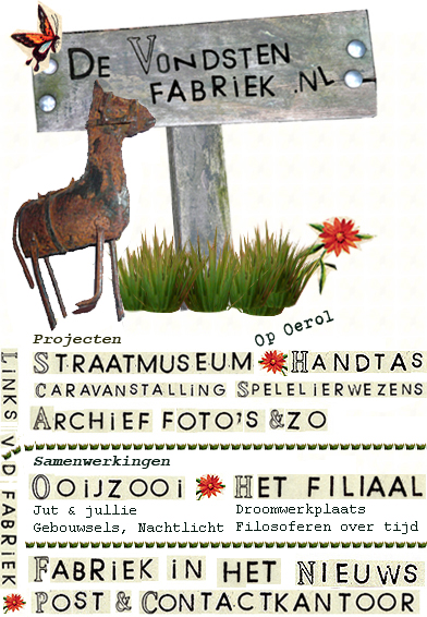 Welkom in de Vondstenfabriek, waar geen vondst te gek is! Vanuit allerlei vondsten en uitvindingen worden projecten ontwikkeld om kinderen een ervaring te geven die ze nooit zullen vergeten! 
